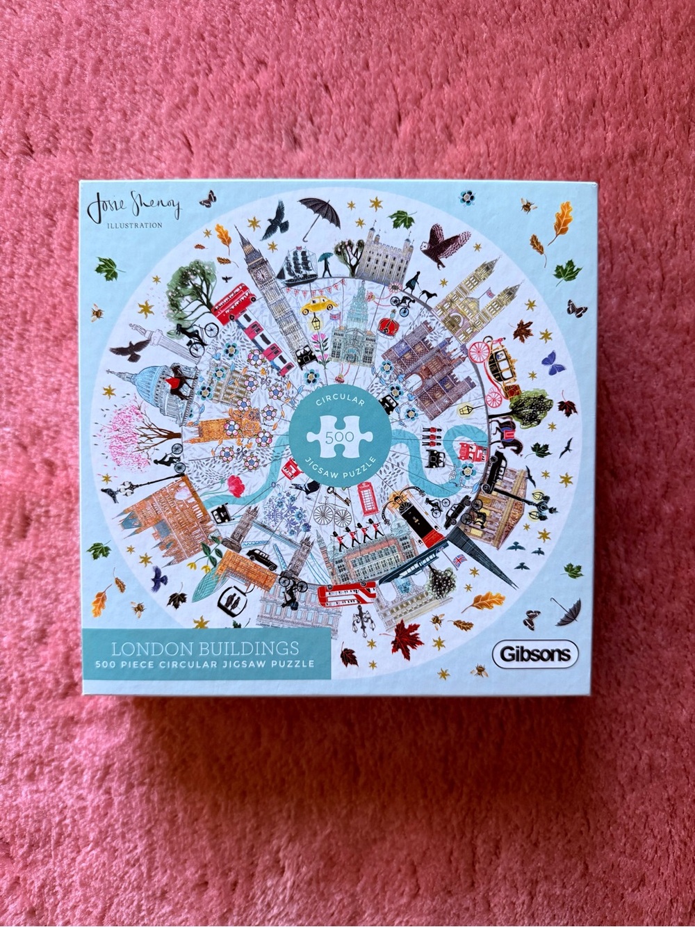NWT Gibsons London Buildings 500-Piece Circular Jigsaw Puzzle